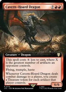 ■拡張アート■《洞窟に宝蓄えしドラゴン/Cavern-Hoard Dragon》[LTC] 赤R