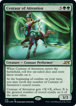 【ギャラクシー・Foil】《Centaur of Attention》[UNF-GF] 緑R