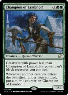 (293)《ラムホルトの勇者/Champion of Lambholt》[MOC] 緑R