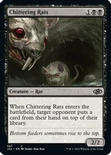 《騒がしいネズミ/Chittering Rats》[J22] 黒C
