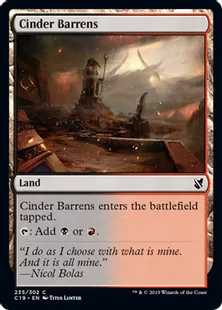 《燃え殻の痩せ地/Cinder Barrens》[C19]土地C