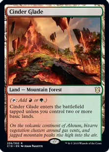 《燃えがらの林間地/Cinder Glade》[C19]土地R