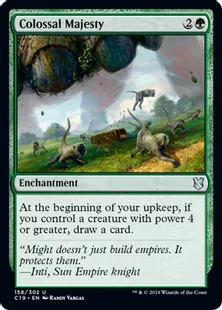 《巨大な威厳/Colossal Majesty》[C19]緑U