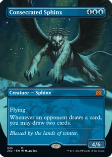 ■ボーダーレス■《聖別されたスフィンクス/Consecrated Sphinx》[2X2-BF] 青R