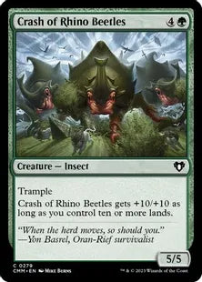 《サイ甲虫の暴走/Crash of Rhino Beetles》[CMM] 緑C