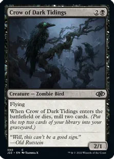 《闇告げカラス/Crow of Dark Tidings》[J22] 黒C