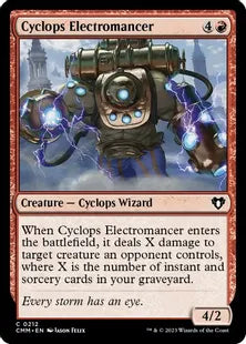 《サイクロプスの電術師/Cyclops Electromancer》[CMM] 赤C