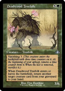 ■旧枠■《デッドウッドのツリーフォーク/Deadwood Treefolk》[DMR] 緑U