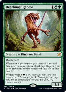 《死霧の猛禽/Deathmist Raptor》[C19]緑R