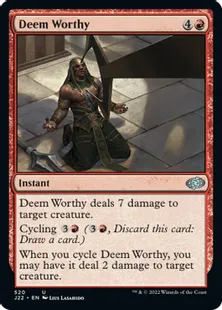 《蓋世の誉れ/Deem Worthy》[J22] 赤U