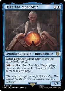 《石の予見者、デネソール/Denethor, Stone Seer》[LTC] 青R