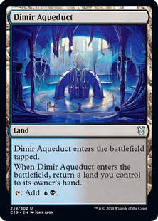 《ディミーアの水路/Dimir Aqueduct》[C19]土地U