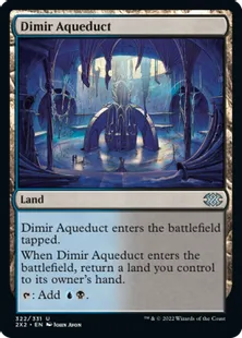 《ディミーアの水路/Dimir Aqueduct》[2X2] 土地U