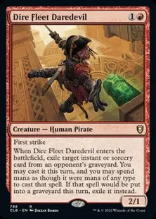 《凶兆艦隊の向こう見ず/Dire Fleet Daredevil》[CLB] 赤R