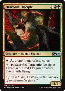 《ドラゴンの信奉者/Draconic Disciple》[M19] 金U