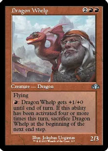 ■旧枠■《チビ・ドラゴン/Dragon Whelp》[DMR] 赤U