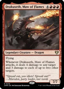 《炎の大口、ドラクセス/Drakuseth, Maw of Flames》[CMM] 赤R