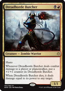 《戦慄衆の解体者/Dreadhorde Butcher》[WAR] 金R