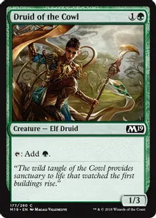 《僧帽地帯のドルイド/Druid of the Cowl》[M19] 緑C