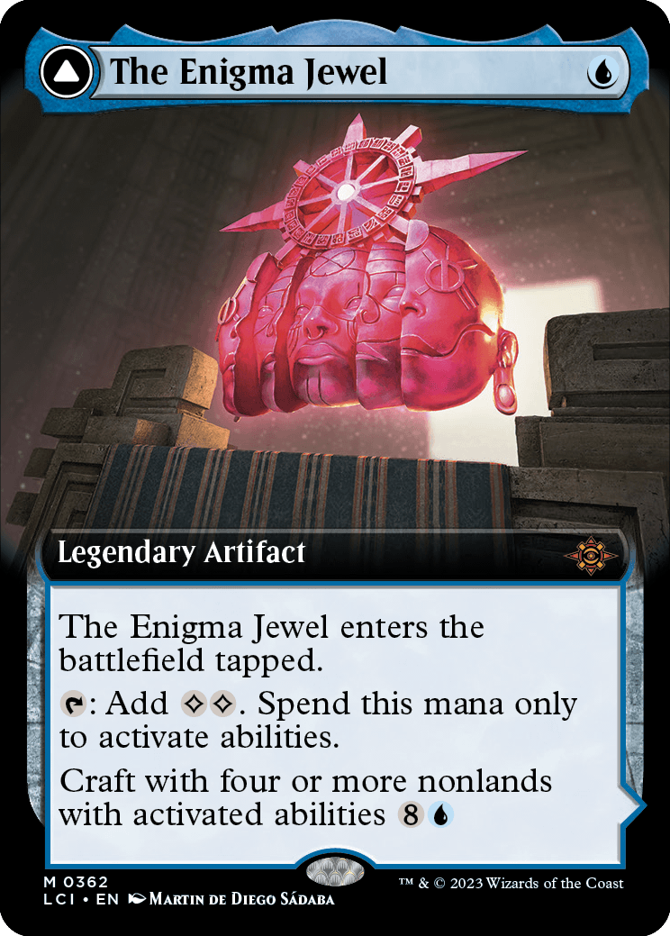 ■拡張アート■《奇怪な宝石/The Enigma Jewel》/《啓蒙の神座/Locus of Enlightenment》[LCI-BF] 青R