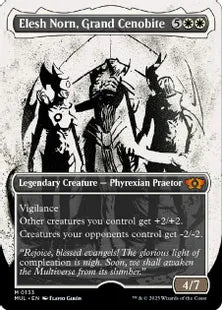 【ダブルレインボウ・Foil】(133)《大修道士、エリシュ・ノーン/Elesh Norn, Grand Cenobite》[MUL] 白M