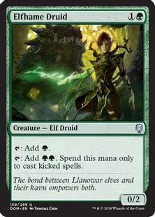 《エルフェイムのドルイド/Elfhame Druid》[DOM] 緑U