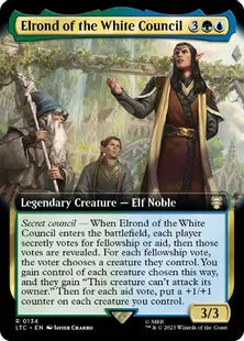 ■拡張アート■《白の会議のエルロンド/Elrond of the White Council》[LTC] 金R