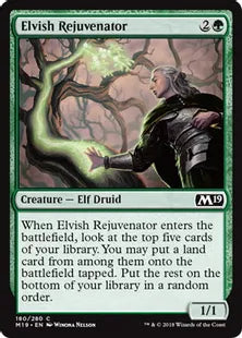 《エルフの再生者/Elvish Rejuvenator》[M19] 緑C