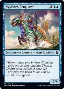 《ニクス生まれの海護/Nyxborn Seaguard》[THB] 青C