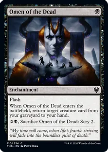 《死者の神のお告げ/Omen of the Dead》[THB] 黒C