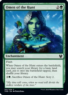 《狩猟の神のお告げ/Omen of the Hunt》[THB] 緑C