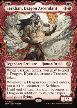 ■ショーケース■《龍へと昇る者、サルカン/Sarkhan, Dragon Ascendant》 [TDM-BF] 赤R