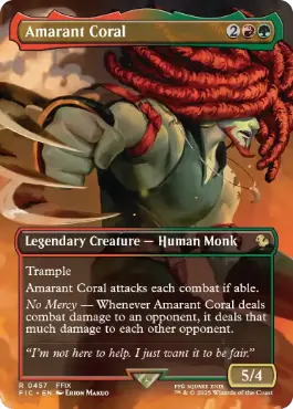 ■ボーダーレス■《裏稼業の男、サラマンダー/Amarant Coral》[FIC] 金R