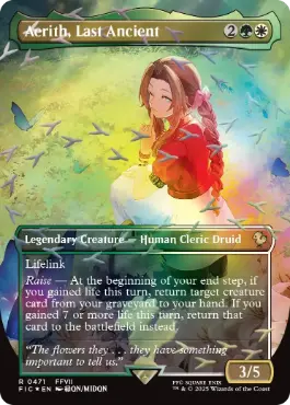 ■ボーダーレス■《最後の古代種エアリス/Aerith, Last Ancient》[FIC] 金R