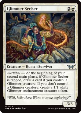 《光霊の探求者/Glimmer Seeker》[DSK] 白U