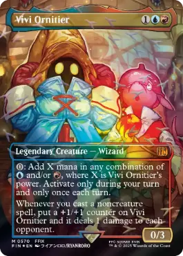 (570)■ボーダーレス■《迷える黒魔道士、ビビ/Vivi Ornitier》[FIN-BF] 金R
