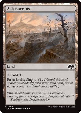 《灰のやせ地/Ash Barrens》[J25] 土地C