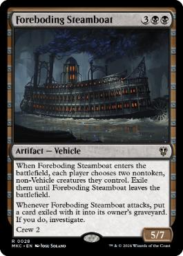 《凶兆の蒸気船/Foreboding Steamboat》[MKC] 黒R