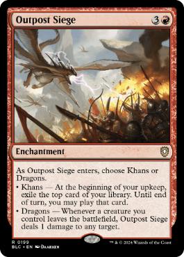 《前哨地の包囲/Outpost Siege》[BLC] 赤R