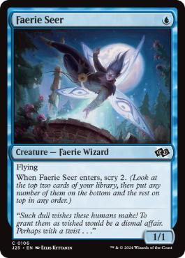 《フェアリーの予見者/Faerie Seer》[J25] 青C
