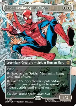 ■ボーダーレス■《スペクタキュラー・スパイダーマン/Spectacular Spider-Man》(Six Arms)[SPM-BF] 白R