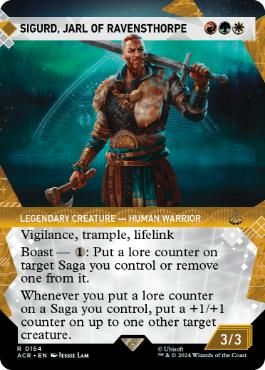 ■ショーケース■《レイヴンズソープの伯爵、シグルド/Sigurd, Jarl of Ravensthorpe》[ACR-BF] 金R