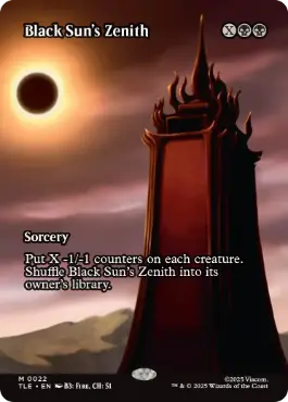 ■ボーダーレス■《黒の太陽の頂点/Black Sun's Zenith》[TLE] 黒R