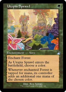 ■旧枠■《楽園の拡散/Utopia Sprawl》[RVR] 緑U