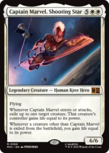 《流れ星、キャプテン・マーベル/Captain Marvel, Shooting Star》[MSC] 白R