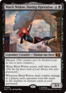 《大胆不敵な諜報員、ブラック・ウィドウ/Black Widow, Daring Operative》[MSC] 黒R