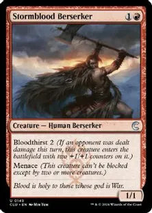 (149)《嵐血の狂戦士/Stormblood Berserker》[CLU] 赤U