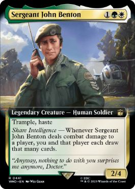 ■拡張アート■《ジョン・ベントン伍長/Sergeant John Benton》[WHO-BF] 金R