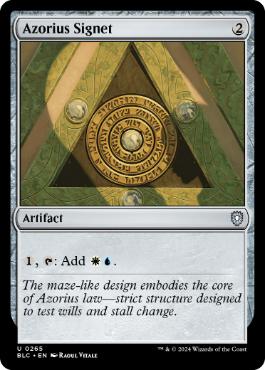 《アゾリウスの印鑑/Azorius Signet》[BLC] 茶U