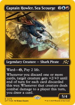 《海の災い魔、ハウラー船長/Captain Howler, Sea Scourge》[DFT-BF] 金R